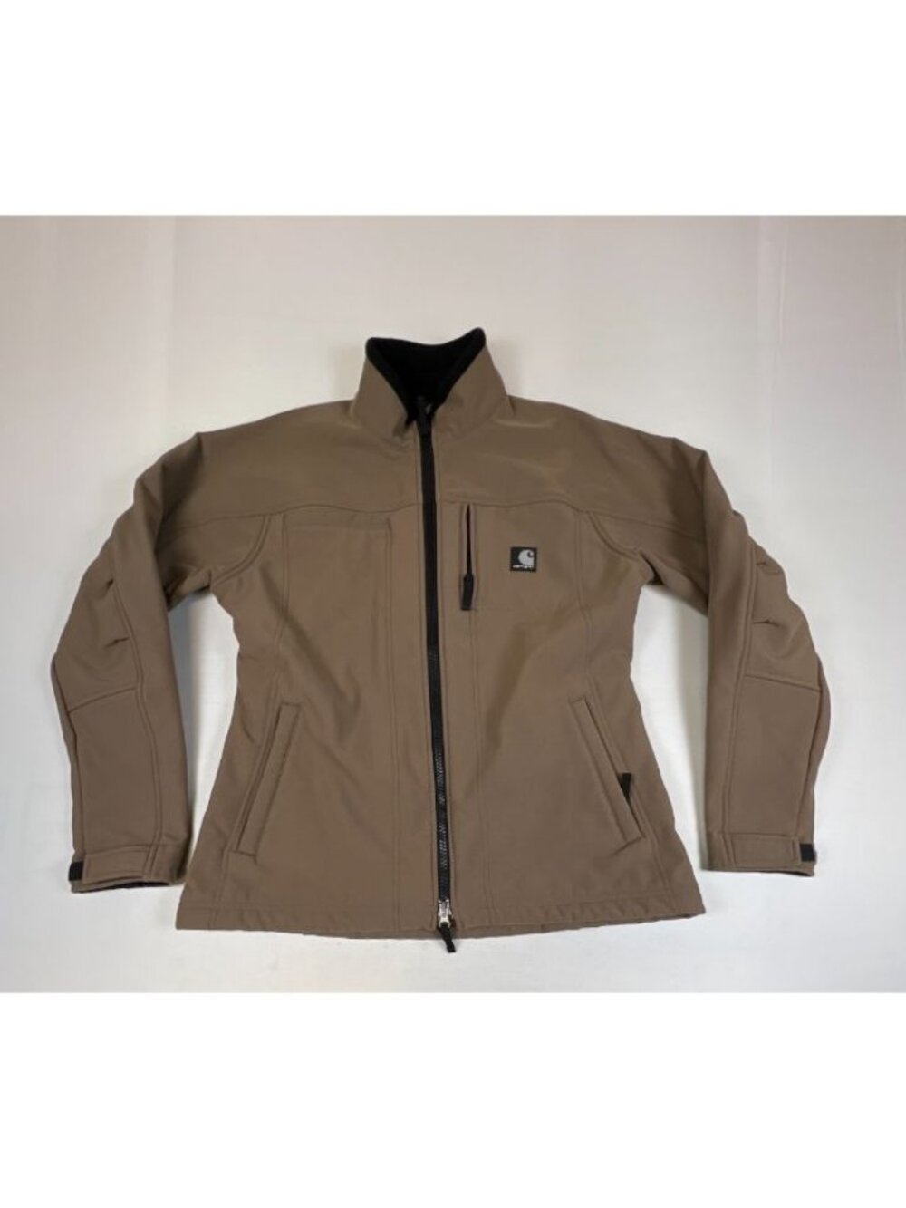 Carhartt Women Jacket Tan Soft Shell Logo Large